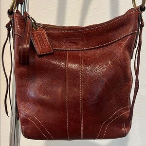 Coach Brown Leather Hobo Shoulder Bag